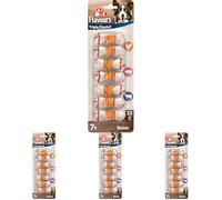 8in1 Triple Flavour, Os à mâcher 7 Morceaux enveloppés de Filet de Poulet, XS (Lot de 4)