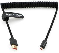 8k 2.1 Micro-Hdmi Vers Hdmi Câble Spiralé Tressé Pour Atomos- -V 4k-60p Record 48gbps Hdmi Pour -R5c R5 R6[Zha5220001]1930]