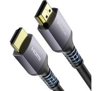 8K Câble 7,5m, CL3 In Wall Plenum High Speed \u200b\u200bUltra HD 48 Gbps Prise en charge du cordon 8K60 4K120 eARC RTX 3090 HDR10 4:4:4 HDCP 2.2&2.3 Dolby HDMI 2.1 Compatible avec PS5,Xbox Series X