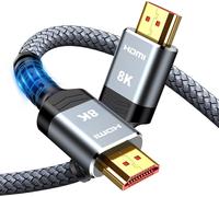 8K Câble Hdmi 0,5M, Ultra Haut Débit 48Gbps 8K@60Hz 4K@120Hz Cordon Hdmi 2.1, Hdr10+ Arc Earc Hdcp 2.2&2.3 Compatible Avec Tv Pc Monitor Projecteur Ps-5 X-Box[GBP6271775]