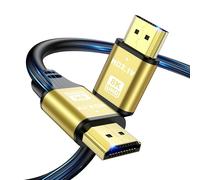 8K Câble HDMI 2m,câble HDMI 48Gbps Ultra Haute Vitesse 8K@60Hz 4K@120Hz,HDCP 2.2 & 2.3,DTS:X,HDR 10 Compatible avec Roku TV/eARC/3D/PS4/PS5/HDTV/X-box/Blu-ray