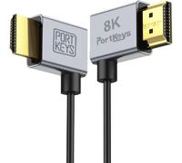8K Câbles Hdmi Lot De 2, Ultra-Fin 2,5Mm, Hdmi A Vers A, 8K@60Hz, 48Gbps, Hdr, Earc, Pour Moniteur Caméra, Ps5, Xbox, Pc, (1M Et 30Cm Lot De 2)[GOP6253575]