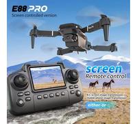 8K HD double caméra GPS évitement d'obstacles 2026 E88 Plus Mini Drones pliables moteur sans brosse RC quadrirotor jouets cadeaux pour Xiaomi Black