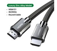 8K Luxury Grey 2m câble HDMI 8K pour boîtier TV Xiaomi PS5, HUB USB, certifié Ultra haute vitesse, 8K - 60Hz, HDMI 2.1, 48Gbps, pour écouteurs Dolby Vision HD ""Nipseyteko