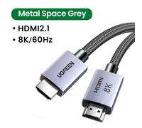 8K Space Grey 2m câble HDMI 8K pour boîtier TV Xiaomi PS5, HUB USB, certifié Ultra haute vitesse, 8K - 60Hz, HDMI 2.1, 48Gbps, pour écouteurs Dolby Vision HD ""Nipseyteko