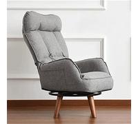 8KLANMMQ Accueil Meubles de salon Fauteuil pliant inclinable Canapé Chaise pivotante basse Fauteuil contemporain à bras pivotant (couleur : gris, taille : 108 x 70 x 60 cm) (gris 108 x 70 x 60 cm)