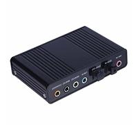 8KLANMMQ Carte son audio optique externe USB 6 canaux 5.1 pour ordinateur portable, PC, ordinateur portable, carte son USB externe professionnelle (couleur : A) (B)