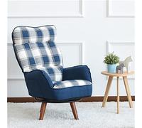 8KLANMMQ Fauteuil pliant inclinable, canapé, chaise pivotante basse, fauteuil pivotant contemporain, meubles de salon (couleur : bleu, taille : 108 x 70 x 60 cm) (bleu 108 x 70 x 60 cm)