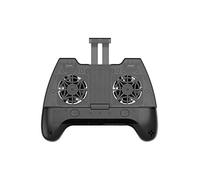 8KLANMMQ Manette de jeu mobile Joystick Ventilateurs de refroidissement Power Band Gamepad Quatre doigts périphériques auxiliaires (couleur : bleu) (Noir)