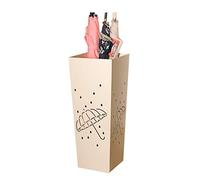 8KLANMMQ Porte-parapluie en métal blanc sur pied, porte-parapluie, étagère de rangement d'entrée de couloir commercial, imperméable et antirouille, 4 styles, 20 x 20 x 50 cm (taille : style 1) ()