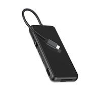 8KLANMMQ Station d'accueil USB C pour ordinateur portable USB 3.0 VGA RJ45 PD USB HDMI-Compatible Hub pour station d'accueil