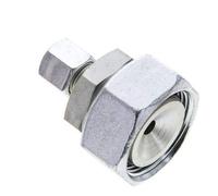 8L & 28L Acier zingue Raccord de coupe droit avec pivot 160 bar Joint torique NBR Cône ISO 8434-1