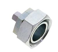 8L & 42L Acier zingue Raccord de coupe droit avec pivot 160 bar Joint torique NBR Cône d'etancheite ISO 8434-1