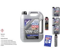 8L Liqui Moly MoS2 Huile Moteur 10W-40 Nettoyage De Boue D'Huile Cera Tec