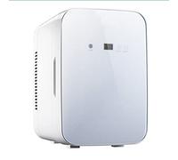 8L Mini Frigo Beauté Verre AC/DC Refroidisseur Chauffant Maison Voiture Bar | Capacité 8L, Plage -10°C À 65°C, Écran Digital, Panneau Verre Argenté, AC/DC, Silencieux Pour Bar, Maison, Voiture