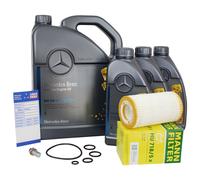 8L Original Mercedes Moteur 5W40 MB 229.5 + Mann Filtre à Huile pour M112/113/