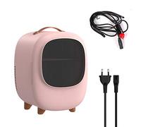 8L Portable Voiture Réfrigérateur Mini Réfrigérateur Congélateur Chauffage Réfrigérateur Compresseur, avec Cordon D'alimentation AC/, Convient Aux Voitures, Camping Familial,Blanc ( Color : Pink )