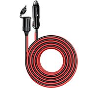 8m 26ft Car Cigarette Lighter Extension Cord, Heavy Duty 12v 24v Cigarette Plug To Socket Extension Cable With 15a Fuse Dust-Proof Cap