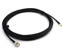 8m BNC mâle vers SMA mâle Câble coaxial RG58 - Câble d'extension BNC SMA 8 mètres de câble cavalier (50 ohms) - Noir Câble d'antenne pour HAM Radio CB Radio WIFI Antenne