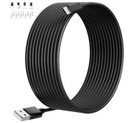 8M Câble de Charge USB vers Micro USB pour XIAOMI Camera 2K/Pro, Câbles d'extension d'alimentation de Caméra de Sécurité pour XIAOMI MI/YI/Cloud Camera,Wyze/Nest/Arlo Q/Furbo Dog Cam,Noir