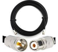 8m PL259 sur SO239 Câble coaxial CB UHF mâle sur UHF femelle RG213 Extension 50 Ohm - pour HAM CB Radio Antenne TOS Mesureur Amateur Ondes Courtes HF