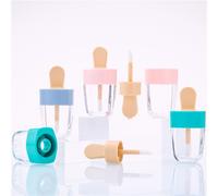 8ml Brillant À Lèvres Bouteilles Lèvre Glaçure Tube Vide Rose Crème Glacée Lipgloss Tube Emballage Matériel Maquillage Bricolage Lèvre Glaçure
