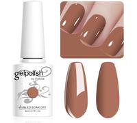 8ml Vernis À Ongles Gel Semi Permanent Couleur Caramel, Vernis Semi Permanent Soak Off Uv Led Gel Polish Nail Art Manucure Salon Diy Lm084