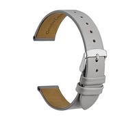 8mm 10mm 12mm 14mm 16mm 18mm 20mm Bracelet de Montre en Cuir pour Dames Bracelet de Remplacement de Boucle en Acier Inoxydable, 8mm