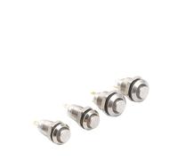 8MM 10MM 12MM 16MM Metal Button Switch Self Lock Button High Head Self Lock Switch 1 Normally Open Antirust NWPNLXEA(Blue light,220V)