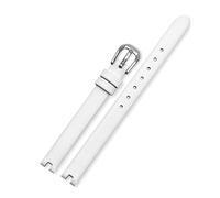 8mm 10mm 12mm or argent boucle ardillon + noir/blanc/rouge bracelet de montre en cuir véritable pour femmes accessoires de montre, 12mm