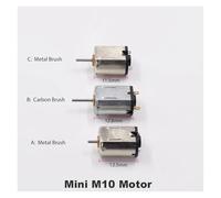 8mm*10mm FK/FF-M10 Carbon/Metal Brush electronic starter DC 1.5V 3V 3.7V 6V High Speed for Optical/beauty equipment Toy RUAJOGYNVM(B Carbon Brush Motor)