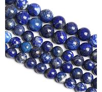 8MM 45Pcs Pierre Naturelle Lapis Lazuli Une Grade Perles de Pierres Précieuses Pour Fabrication de Bijoux Bricolage Bracelet Énergie Cristal Guérison Puissance 1 Plage
