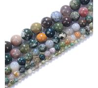 8mm Agate indienne naturelle pierre précieuse perles lâches pierre de guérison énergétique pour la fabrication de bijoux bricolage 1 brin 15"