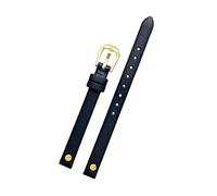 8mm Bracelet de montre en cuir de vachette Ultra mince de couleur unie de accessoires de décoration bracelet de montre à Quartz Anti-sueur respectueux de la peau, 8mm