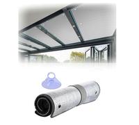 8mm Film De Protection Solaire Anti Chaleur,Film Aluminisé Isolation Thermique,Isolant,Occultant,Anti UV,Anti Regard,avec Ventouse,pour Toit Ouvrant,Véranda,Salle De Soleil,Garage(100x100cm)