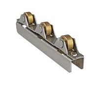 8mm Glass Sliding Door Roller Clamp Stainless Steel Wheel Pulley Rollers for Bathroom Door Shop Cabinet 1Pcs Casters