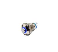 8MM high head with LED 3V 1.8V Metal Button Switch Momentary push button auto reset illuminated NWPNLXEA(Red 1.8V)