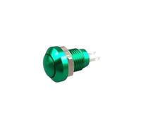 8mm Momentary Metal Horn Doorbell Bell Push Button Switch Car Auto Engine PC Power Start Starter NWPNLXEA(Green,One Size)