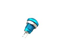8mm Momentary Metal Horn Doorbell Bell Push Button Switch Car Auto Engine PC Power Start Starter NWPNLXEA(Blau,50pcs)