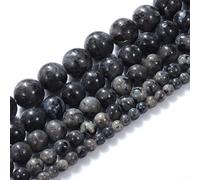 8mm naturel noir Labradorite pierre précieuse perles lâches pierre de guérison énergétique pour bricolage fabrication de bijoux 1 brin 15"