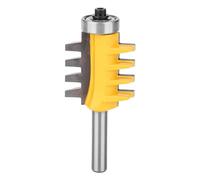 8mm Shank Finger Joint Router Bit, Carbide Woodworking Milling Cutter, High Wear Resistance Engraving Machine Tool with Rust Proof Coating, for to or End to End Jointing