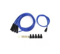8mm Spark Plug Wire 1m Length High Efficiency Stable Ignition Wire Set for 4 Cylinder Classic Cars Blue Durable