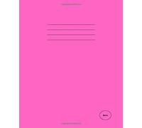 8mm: Square Exercise Book, 80 Page 203 X 165mm, 90gsm Paper, Maths Notebook - Pink Cover