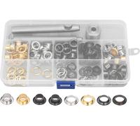 8mm TROMMET -Öle -Kit mit 160 Metall Ösen 4 Farben Rostprävention Leder zur Reparatur der Dekoration