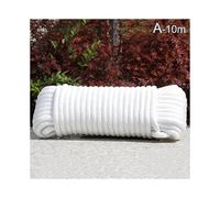 (8mm,white)10 Meters Outdoor Travel Nylon Laundry Line Multifunctional Clotheslines Portable Clothes Dryers