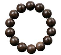 8mm108beads,Lllunimon Bois d'agar naturel Bouddha Perles Bracelet Indonésie Vieux Matériaux Bracelets en bois pour la prière Méditation Yoga Bracelet de couple