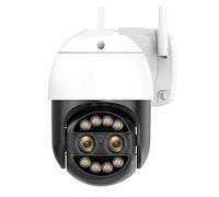 8MP 4K 8x Zoom Hybride 2.8 + 12mm Double Objectif PTZ IP Caméra Détection Humaine 4MP Audio Sécurité Vidéo Surveillance Caméra(4MP,No SD Card)