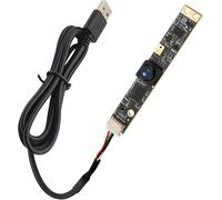 8MP USB Camera Module with Microphone,105 Degree Wide Angle Lightburn for Computer PC Small 3D Printer Camera for Windows Android Linux MacOS