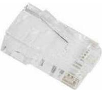 8P8C Connecteur LAN CAT6 Lanberg PLU-5000 Rouge Transparent 100 pièces