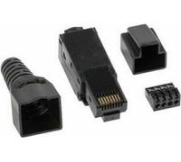 8P8C Connecteur LAN CAT6 Lanberg PLU-6000TL Noir